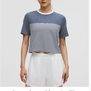 Lululemon Mariner Striped Cropped T